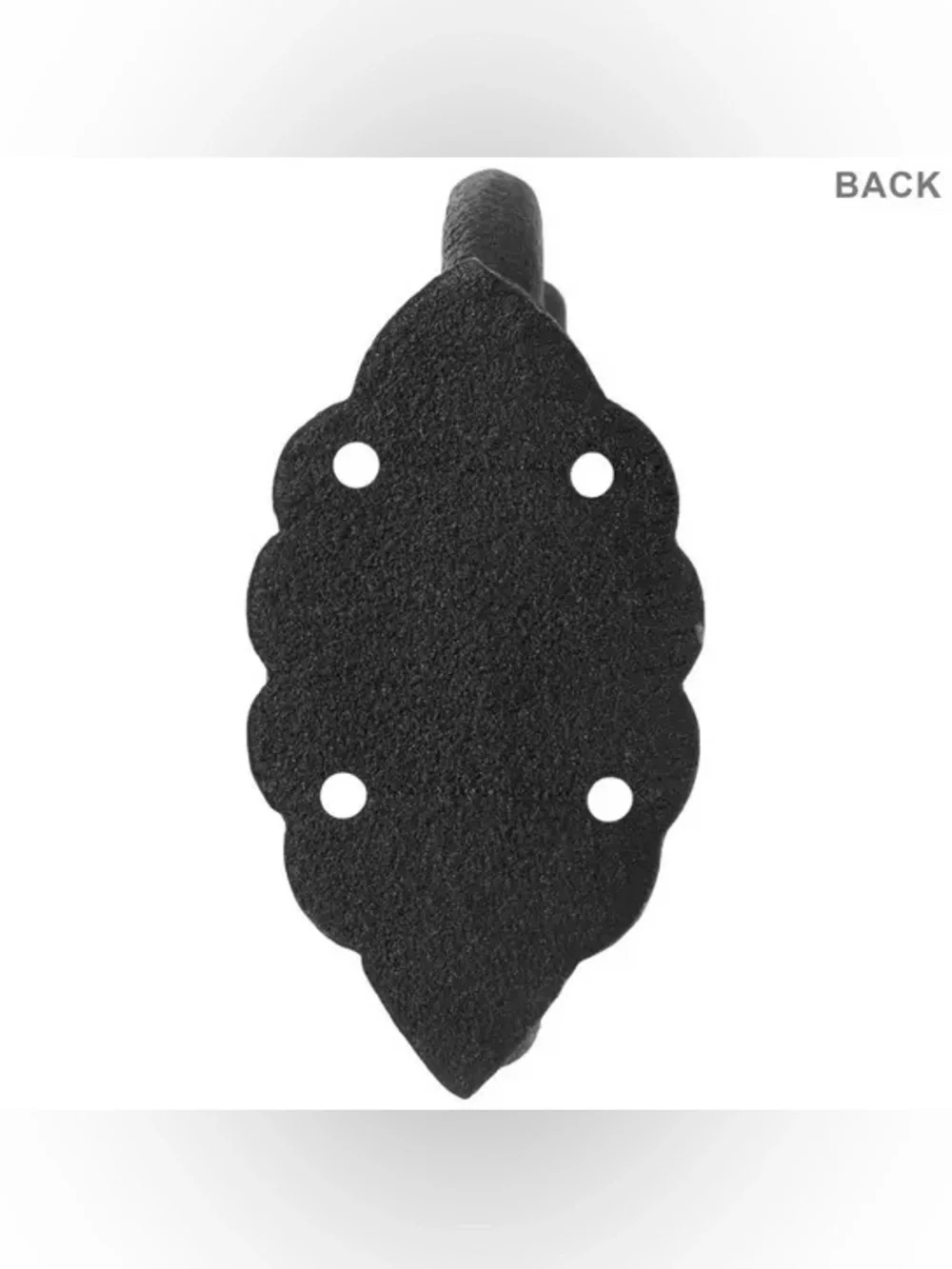 (2) Black Victorian Metal Wall Hook